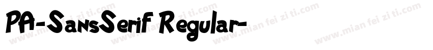 PA-SansSerif Regular字体转换